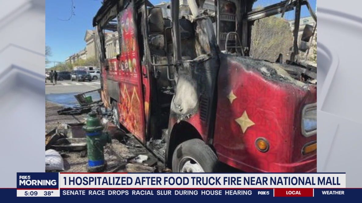 DC food truck fire leaves 1 person injured